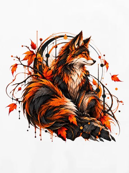 Der majestätische Herbstfuchs