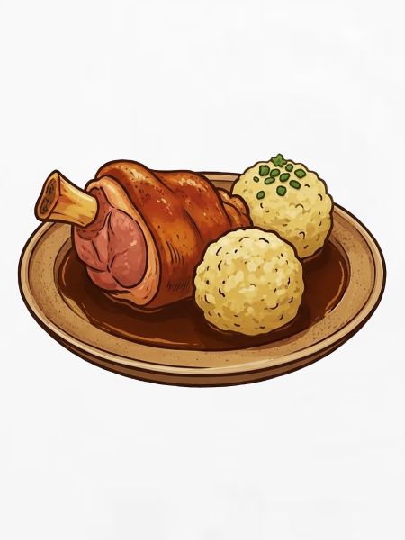 Schweinshaxe im Bratensud