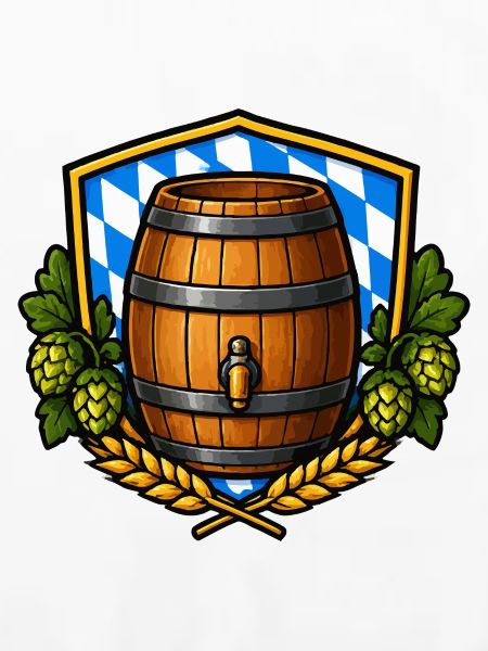Bierfass Schild Bayerisch
