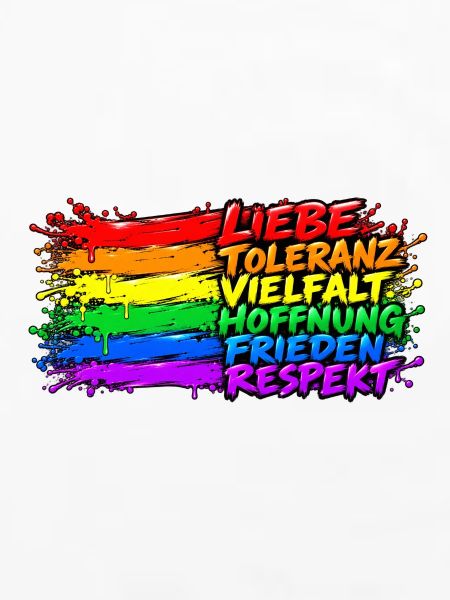 Regenbogenfrieden Liebe Vielfalt