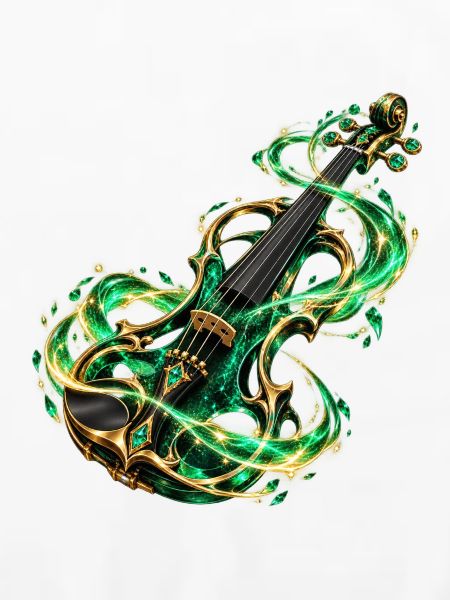 Smaragdgrüne Arkane Violine