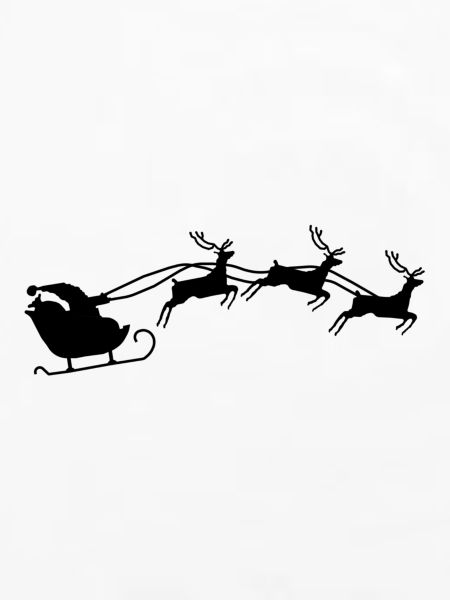 Weihnachtsmann mit Schlitten