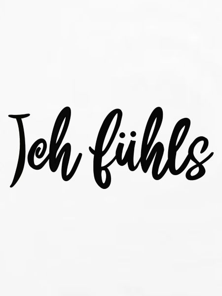 Kalligrafie Script Muster ich fühls 