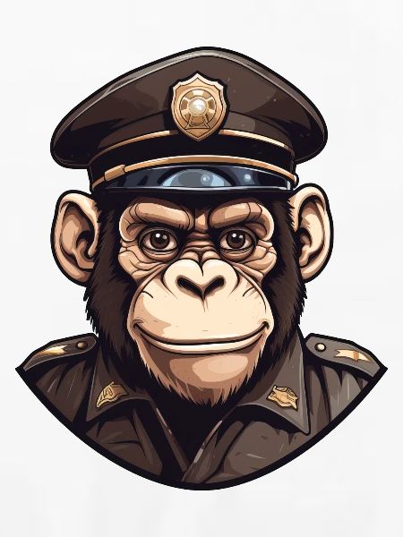 Polizei Schimpanse