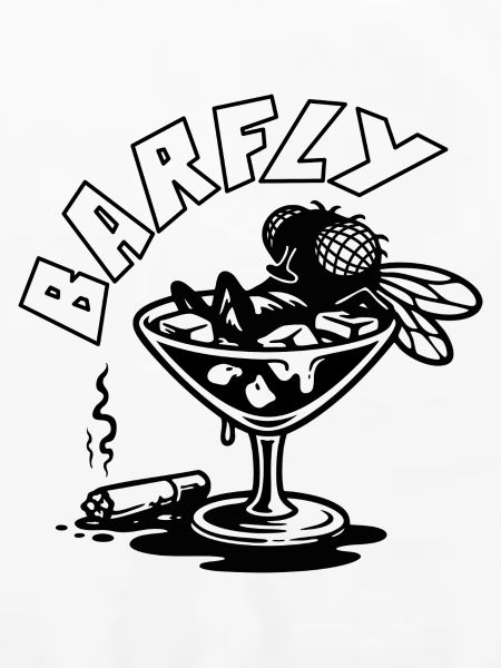 Fliege im Cocktailglas