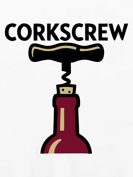 Korkenzieher Wein Grafik