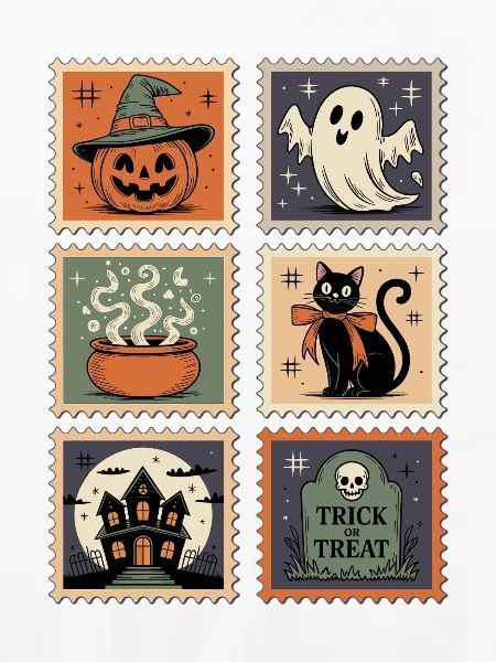Halloween Briefmarken