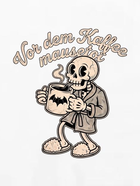 Halloween Kaffee Skelett