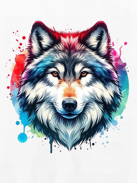 Grauwolf Motiv