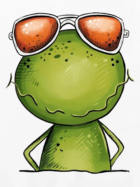 Cooler Frosch Mit Brille