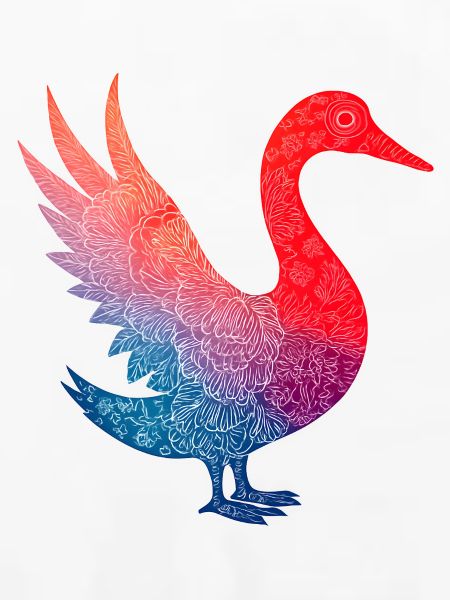 Buntes Flamingo-Blumenmuster