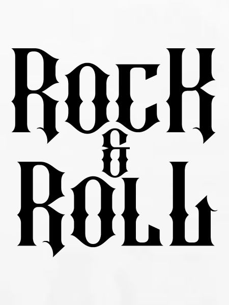 Rock'n'Roll-Gotik-Typografie-Design