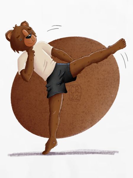 Kuschelbär Karate Kick