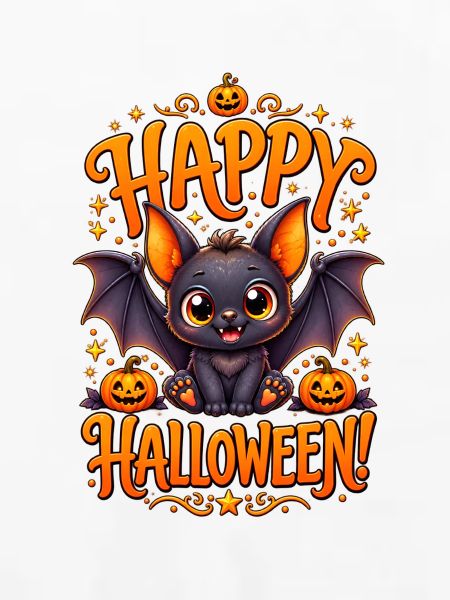 Kuschelige Halloween Fledermaus
