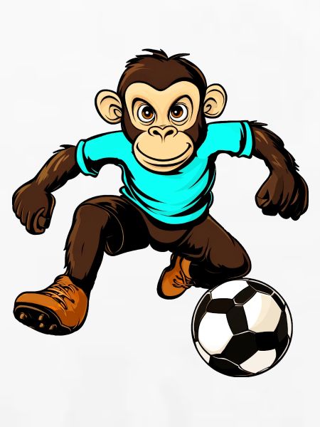 Fussballer Affe