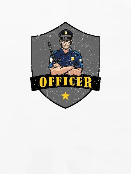 Polizeibeamter Shield Logo