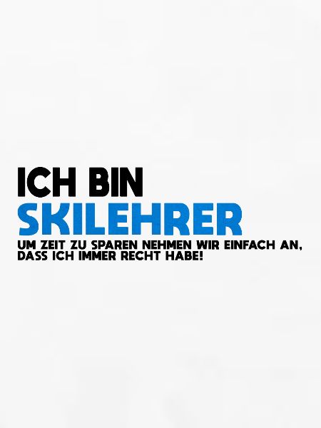 Skilehrer Blau Textur