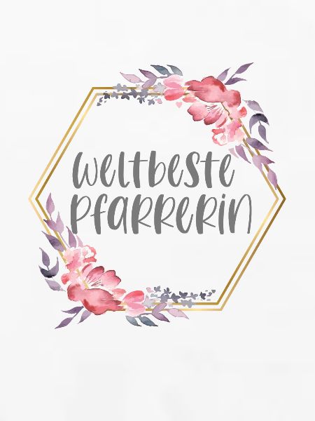 Weltbeste Pfarrerin Kirche Beruf Geschenk