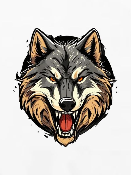 Wolfsgewitter Kopfprint