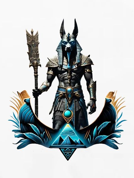 Anubis, der Gott der Toten.