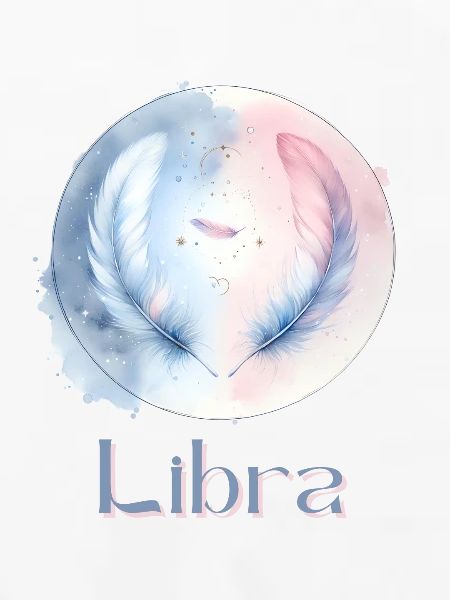 Elegantes Libra Sternzeichen Aquarell Geschenk
