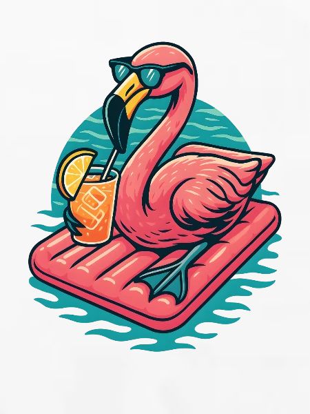 Flamingo Beach Lounge-Atmosphäre