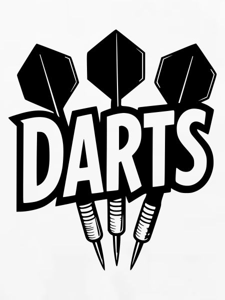 Darts lettering with darts