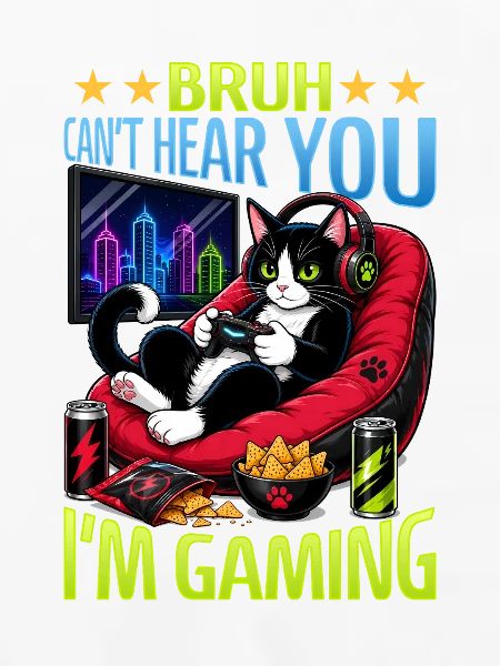 Gamer Gaming Cat Video Game