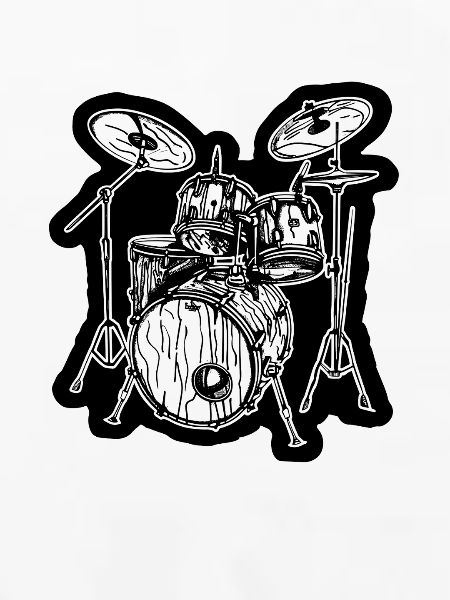 Drumkit Zeichnung