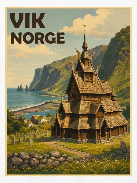 Vik Norwegen Kirche