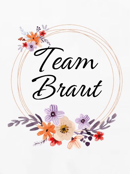 Team Braut Blumenkranz