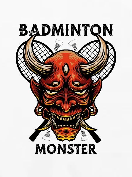 Badminton Monster Graphic