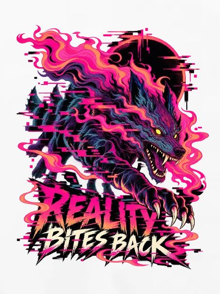 Neon Drache Flammensturm