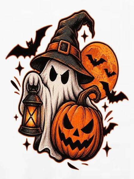 Spukhaftes Halloween Design