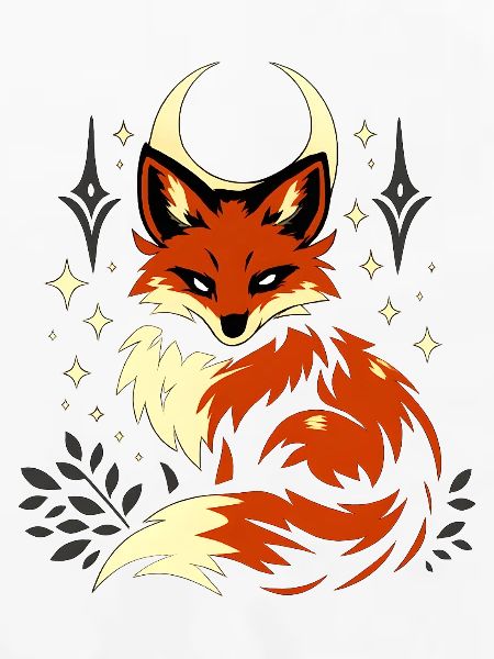 Mondfuchs im Sternenglanz