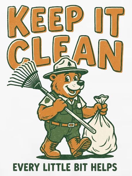 Keep It Clean Bear Clean-Grafik