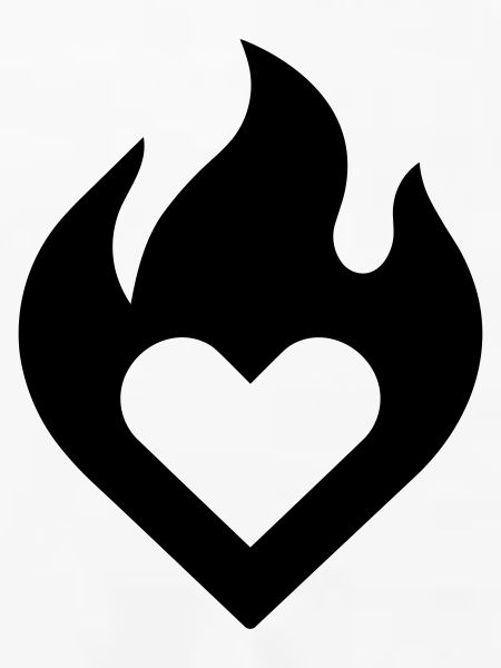 flammendes Herz