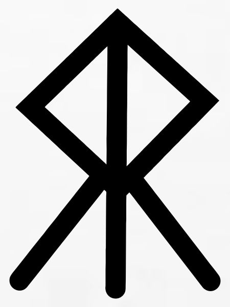 Moed Wikinger-Rune COURAGE
