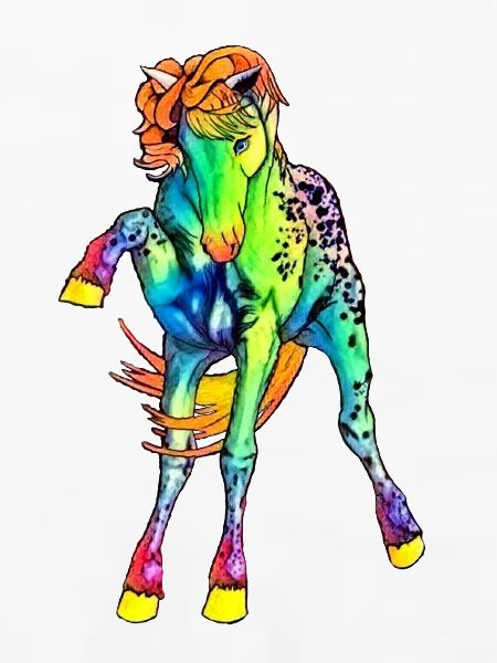 neon Pferd