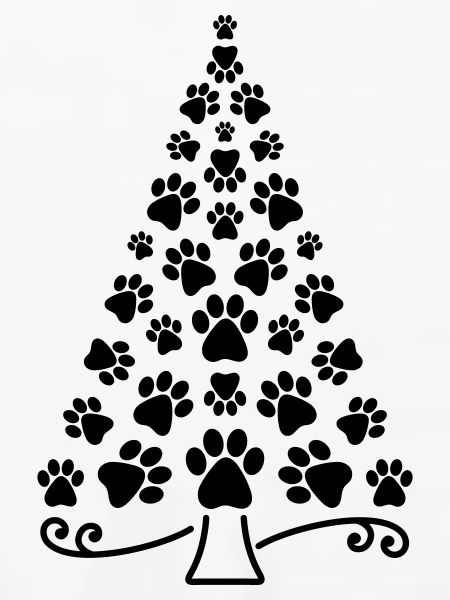 Weihnachtsbaum Pfote