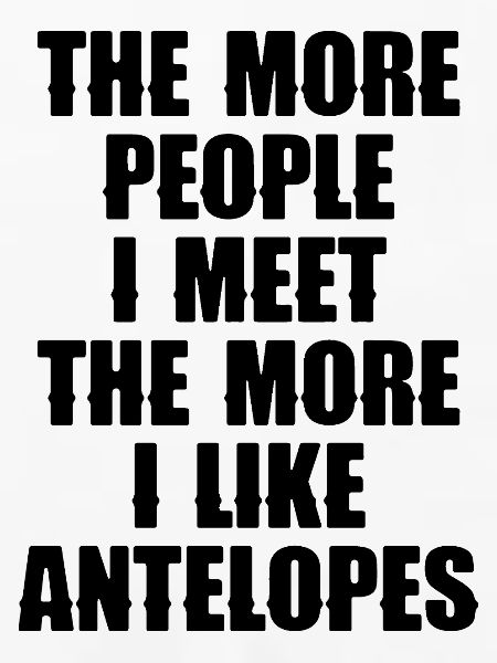 Antilope Spruch Humor