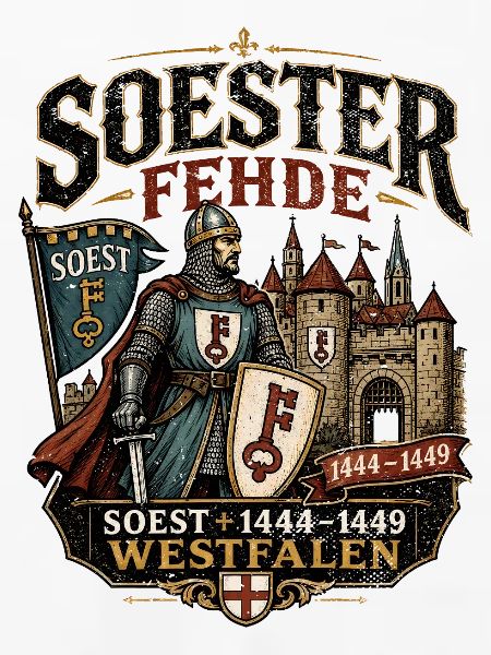  Mittelalterliches SOEST Soester Fehde Geschichte