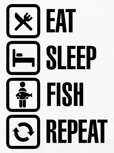 Eat - sleep - fish - repeat