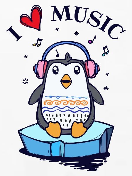Seevogel Cool Herz PinguinTier Statement