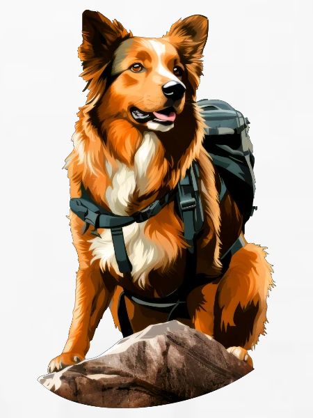 Hunde Bergsteiger / Wandern Hund
