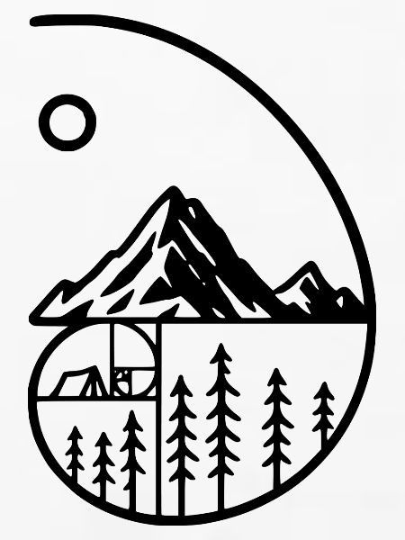 Bergcamping Naturminimalismus