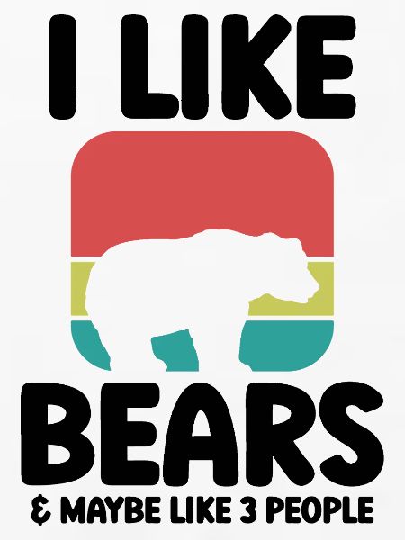 Bär Humor Retro Style