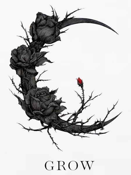Dunkler Rosenmondkranz - Grow
