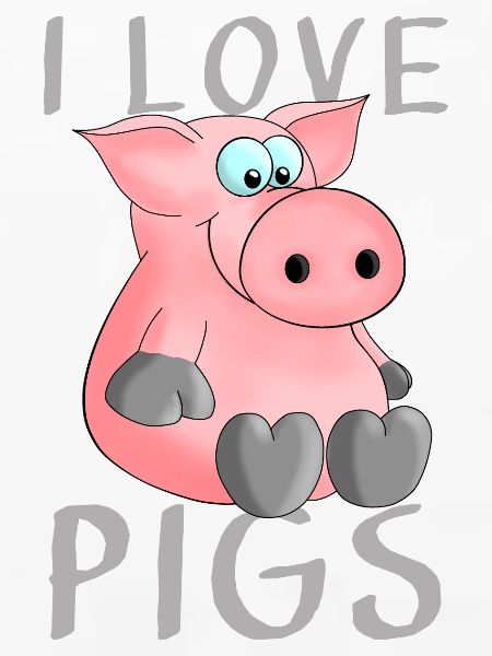 I love pigs Ferkel