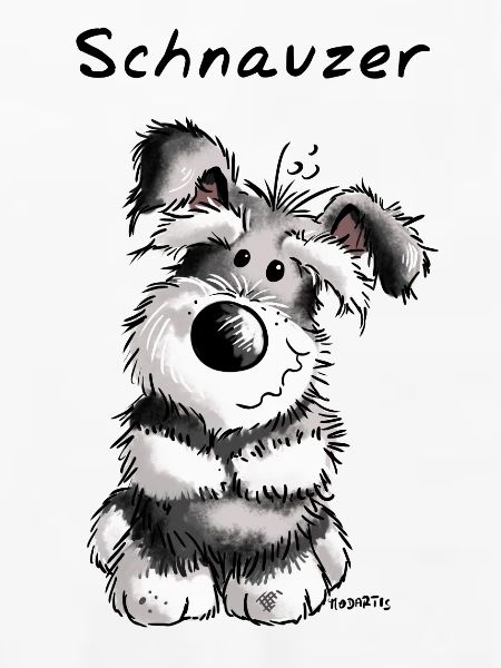 Fröhlicher Schnauzer
